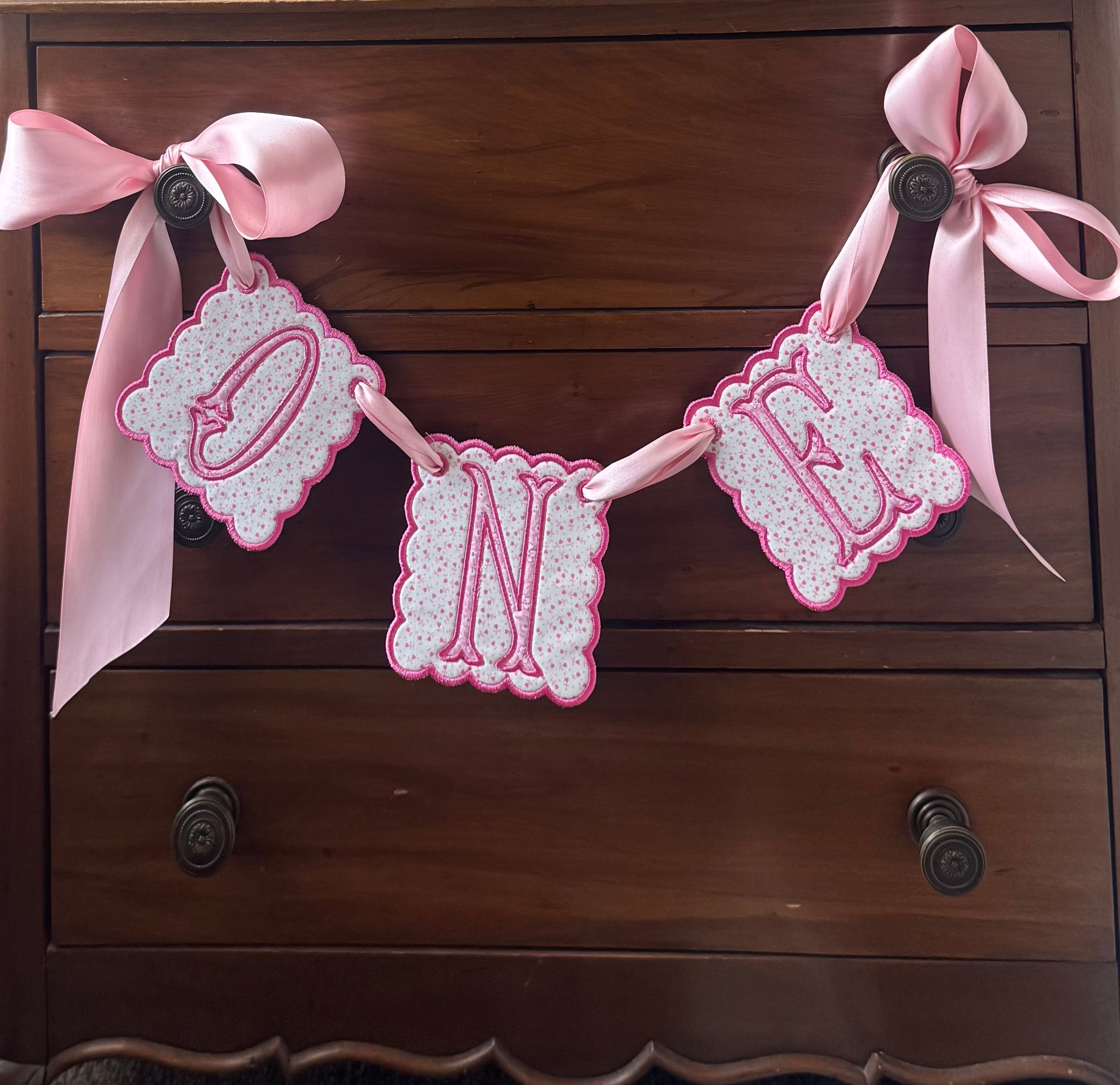Customizable High Chair Birthday Banner