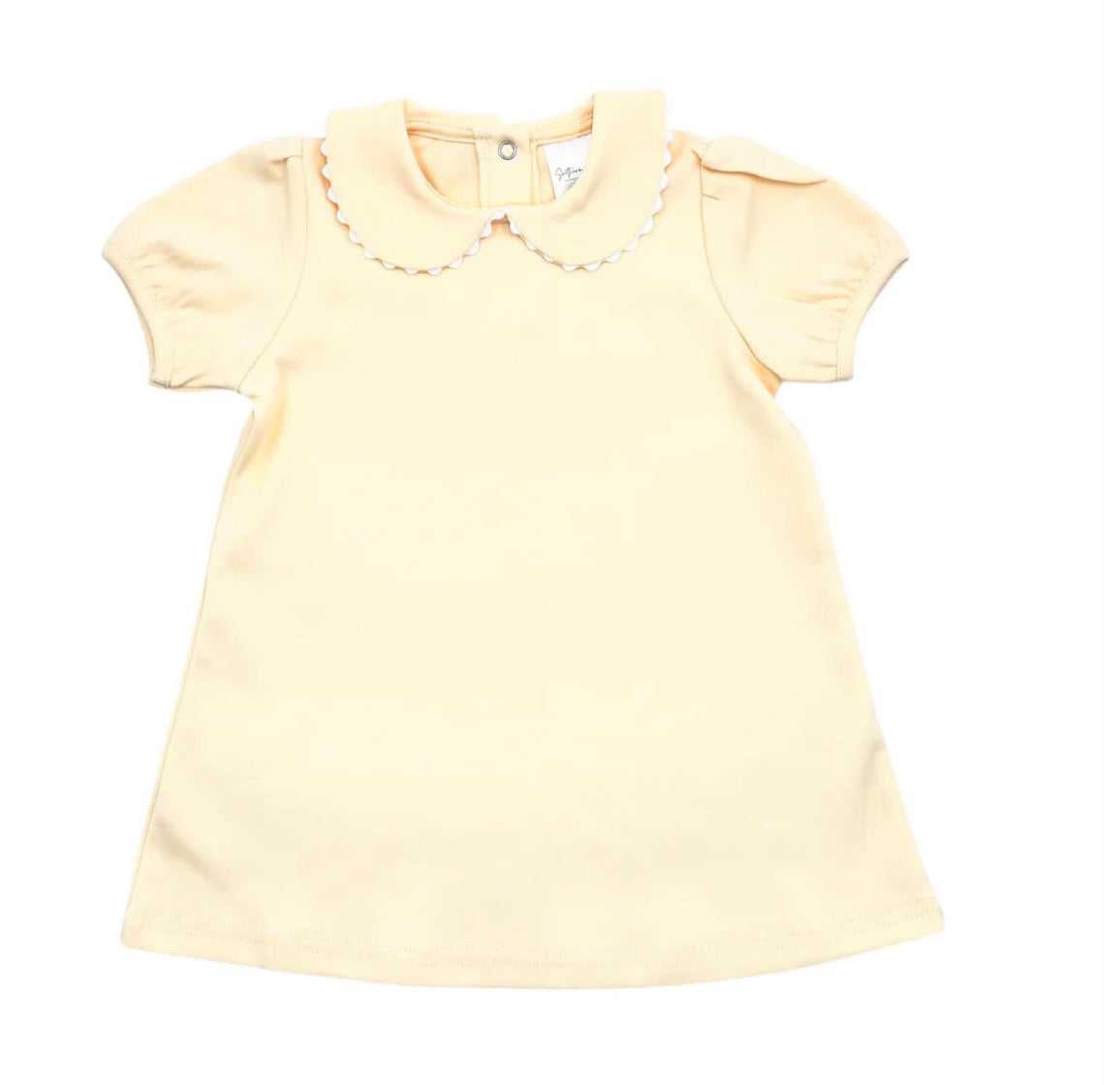 Short Sleeve Scalloped Dress