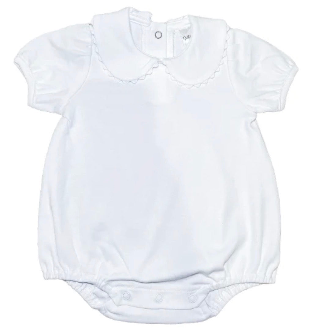 Short Sleeve Bubble - Scalloped Collared