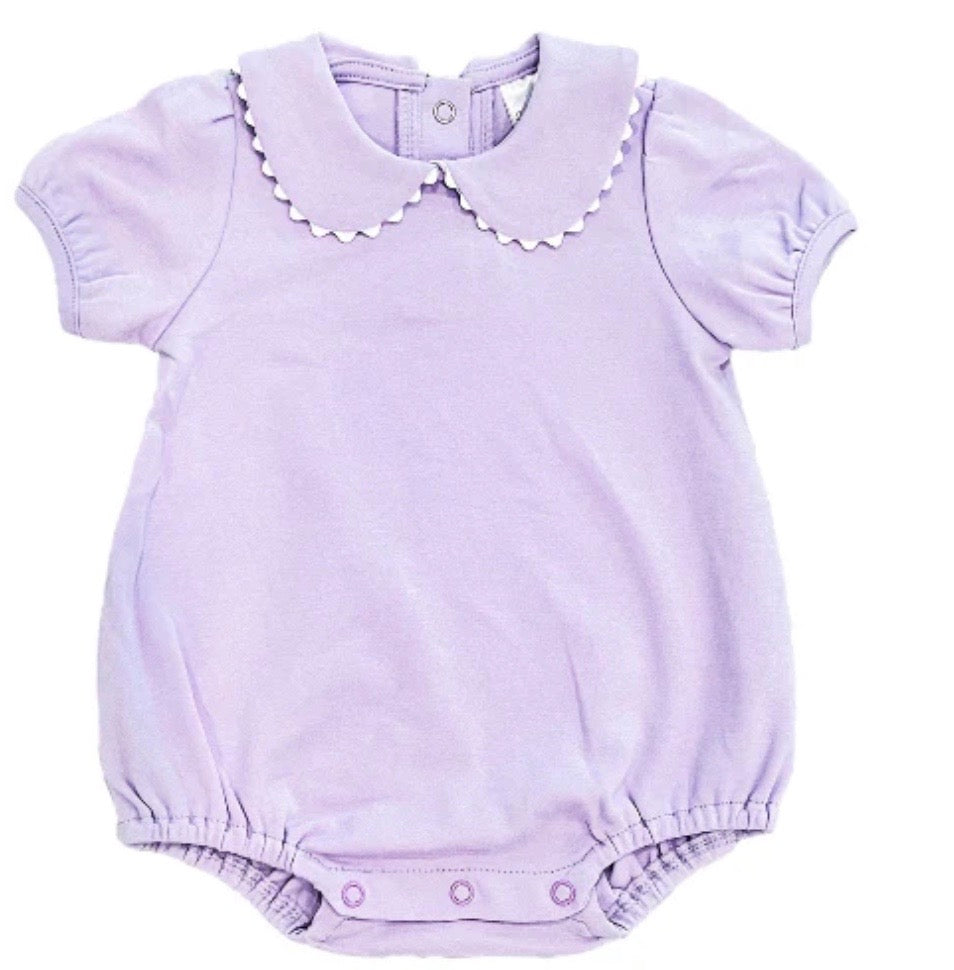 Short Sleeve Bubble - Scalloped Collared
