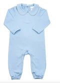 Long Sleeve Piping Collared Romper