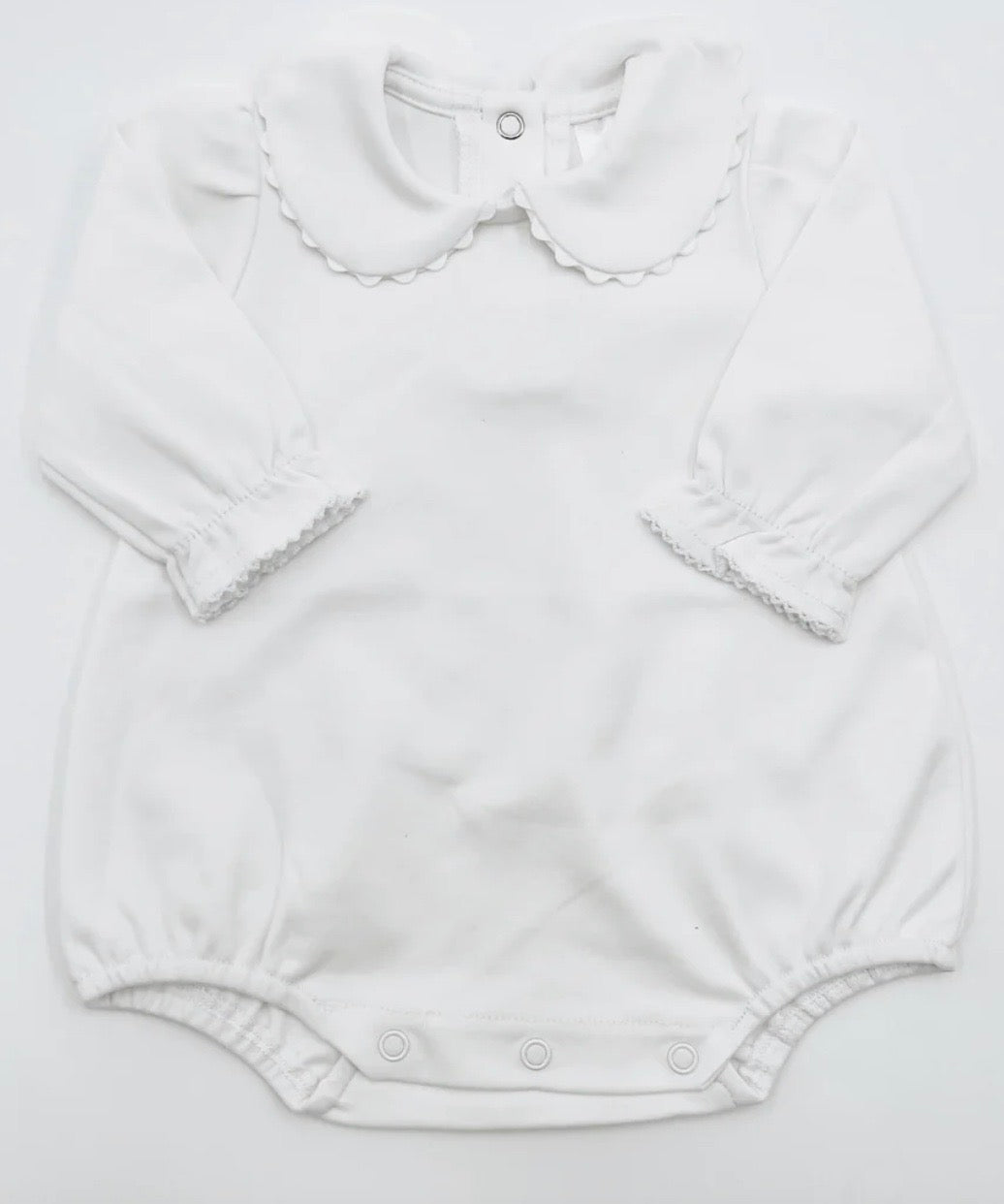 Long Sleeve Scalloped Bubble