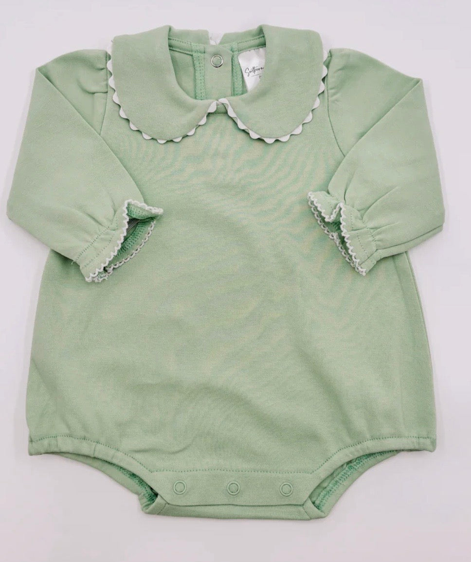 Long Sleeve Scalloped Bubble