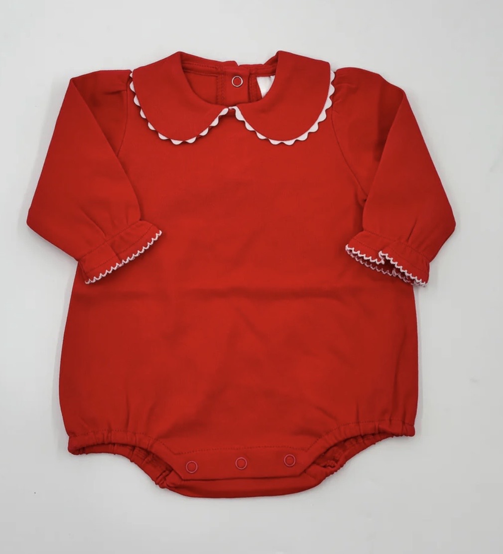 Long Sleeve Scalloped Bubble