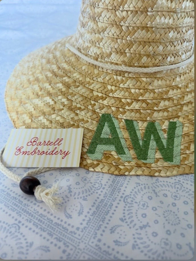 custom embroidered sun hat
embroidered 
okc 
oklahoma city
norman
custom gift
bridesmaids gift